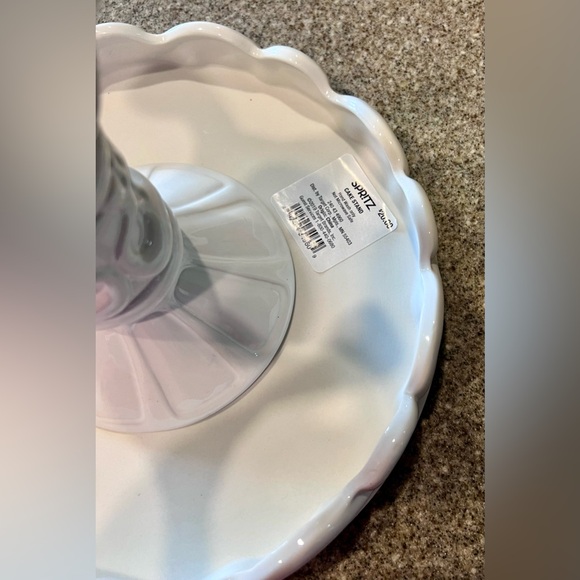 Spritz Kitchen Spritz Skull White Porcelain Cake Stand Nwt Poshmark